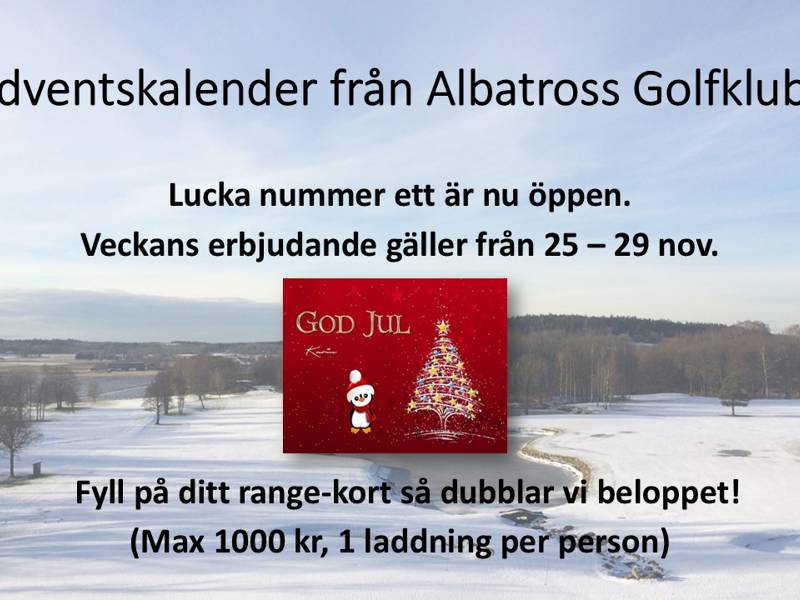 Adventskalendern lucka 1